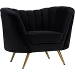 Meridian Furniture Margo Black Velvet Chair New. Price: $593.55.