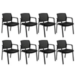 Conference Chairs Set 8 Stackable Office Guest Mesh For Waiting Room New. Price: $619.99.