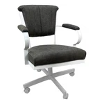 Tobias Designs Swivel Fabric & Metal Caster Dining Chair Northwest/white New. Price: $473.70.