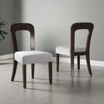 Set Of 2 Fabric Upholstered Dining Chairs Rubber Wood Legs 330 Lbs Capacity New. Price: $182.24.