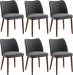 2/4/6 Pu Fabric Upholstered Dining Chairs High Backrest Armless Kitchen New. Price: $283.99.