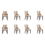 Manhattan Comfort Shubert 19.75" Faux Leather Dining Chair (set Of 8) New. Price: $2868.02.