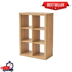 Better Homes & Gardens 6-CUBE Storage Organizer Shelf, Light Honey Wood Finish New. Price: $71.99.