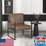 Lexicon Modern Accent Chair Faux Leather Upholstered Living Room Wrapped New. Price: $168.44.