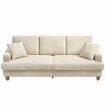 Neche SC002 83'' Seater Upholstered Corduroy Sofa, Beige New. Price: $181.00.