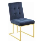 Pemberly Row Velvet Upholstered Tufted Back Side Chairs Ink Blue (set Of 2) New. Price: $481.92.