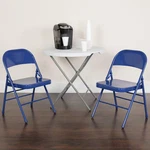 Flash Furniture Cobalt Folding CHAIR,PK2 2-HF3-BLUE-GG New. Price: $115.47.