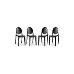 Aron Living 18.5" Mid-century Plastic Dining Chair Black (set Of 4) New. Price: $201.89.