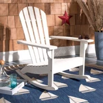 Safavieh Outdoor Collection Brizio Adirondack Rocking Chair White New. Price: $143.38.