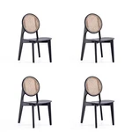 Manhattan Comfort Versailles 16.5" Round Wood Dining Chair Black (set Of 4) New. Price: $1110.29.