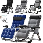 Naizea Outdoor Padded Lawn Recliner Zero Gravity Folding Chaise Chairs&mat New. Price: $84.99.
