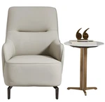 American Eagle EK-1018 Modern Light Gray Italian Top Grain Leather Accent Chair New. Price: $990.35.