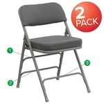 Flash Furniture 2-PK Hercules Premium Gray Folding Chair 2-HA-MC320AF-GRY-GG New. Price: $139.99.
