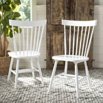 Safavieh Parker 17''H Spindle Dining Chair Set Of 2 White New. Price: $154.91.