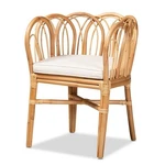 Baxton Studio Melody Natural Finished Rattan Chair New. Price: $274.01.