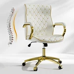 White High Back Ergonomic Office Desk Chair With Rocking Function And Padded Arm New. Price: $149.99.
