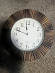 Sterling And Noble Brown Wood Frame Hanging Wall Clock Used. Price: $17.50.