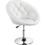 Yaheetech Adjustable Vanity Chair With Round 23.5"D X 28"W 36"H, White New. Price: $113.99.