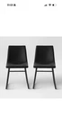 2PK Bowden Faux Leather And Metal Dining Chair Black - Project 62 New. Price: $89.95.