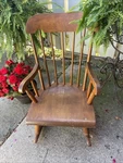 Vintage Nichols & Stone Child Rocking Chair Maple Windsor Usa Mid Century Used. Price: $135.00.