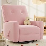 Swivel Rocking Glider Chair With Adjustable Backrest & Footrest For Adults New. Price: $382.49.
