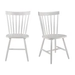 Bush Home Dining Chairs - 19.53" X 21.65" 35.63" Inches, White Paint New. Price: $152.97.