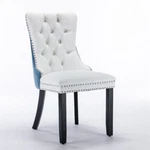 Set Of 2 Modern High-end Solid Wood Pu Velvet Upholstered Dining Chair Legs New. Price: $138.00.