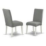 East West Furniture Driscol 39" Fabric Dining Chairs White/gray (set Of 2) New. Price: $189.78.