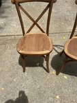 New Flash Furniture Hercules Series Oak Cross Back Chairs Bistro-style. Price: $85.00.