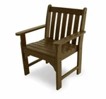 Brown Polywood Out Door Patio Dining Arm Chair Durable Sturdy Quality New. Price: $302.31.