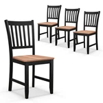 Set Of 4 Dining Chair Kitchen Spindle Back Side W/ Solid Rubber Wood Legs New. Price: $229.99.