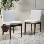 Christopher Knight Home Kwame Fabric / Walnut Finish Dining Chairs 2-PCS Set New. Price: $253.29.