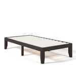 Costway Twin Size 14"WOODEN Bed Frame Mattress Platform Slats Support Brown New. Price: $129.99.