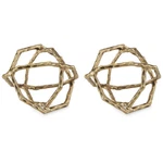Signature Design By Ashley Laddington Sculpture Set Of 2, Antique Brass Cast New. Price: $64.62.