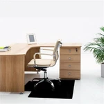 45" X 53" Pvc Lipped Chair Mat For Hard Floor In Black New. Price: $116.99.