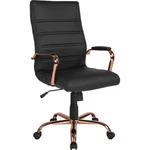 Flash Furniture High Black Leather Office Chair, Rose GO-2286H-BK-RSGLD-GG New. Price: $279.99.