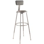 National Public Seating 6430HB Round Stool,adjustable LEGS,GRAY,44"H 8CV35 New. Price: $180.45.