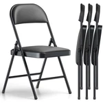 Make Changes Folding 4 Pack, Comfy Pu Leather Padded Chairs For... New. Price: $98.53.