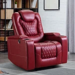 Canmov Electric Home Theater Seat,pu Leather Power Recliner Chair W/ Cup Holders New. Price: $271.99.