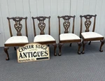 67023 Set Of 4 Mahogany Henredon Chippendale Dining Side Chairs Used. Price: $825.00.