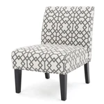 Gdfstudio Christopher Knight Home Kassi Fabric Accent Chair Grey Geometric New. Price: $154.36.