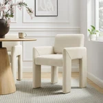 Daven Fabric Upholstered Dining Chair Ecru New. Price: $200.50.