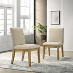 Roundhill Furniture Rocco Solid Dining Chairs Set Of 2 Beige/driftwood Open. Price: $209.00.