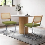 Krofem Dining Chairs Set 2, Modern Rattan Kitchen Open. Price: $152.28.