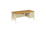 Hon P3265RCL Metro Classic Right Pedestal Workstation Desk, 66W X 30D, Harvest / New. Price: $1168.00.