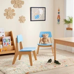 2PK Kids' Wood Activity Chair Blue - Pillowfort New. Price: $82.99.