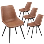 Yaheetech Set Of 4 Urban Style Dining Chairs With Metal Legs For New. Price: $252.69.