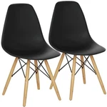 Set OF2 Mid-century Modern Dining Chair Lightweight Padded Seat W/4 Screw New. Price: $69.99.