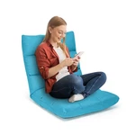 Costway Peacock Blue Folding Gaming Chair, Adjustable 14-POSITION Floor Sofa ... New. Price: $83.19.