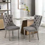 A&a Furniture Nikki Collection Modern Velvet Upholstered Dining Chairs - Set Of New. Price: $100.00.
